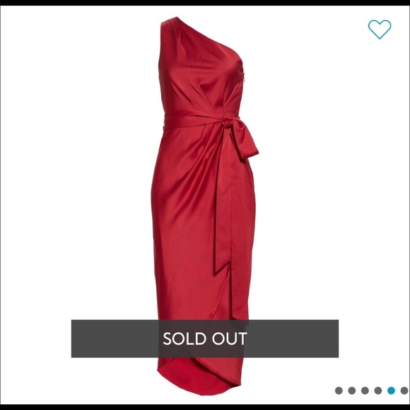 Ted Baker London Dresses Ted Baker One Shoulder Drape Midi